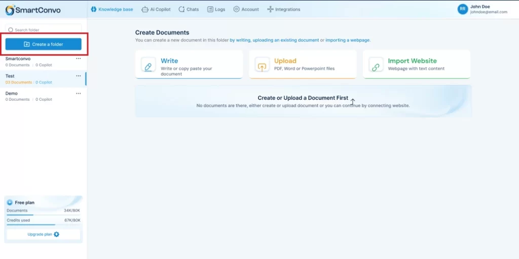 Create an AI Chatbot Folder