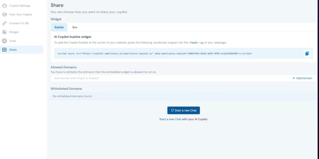 Get the Chatbot Embed Code